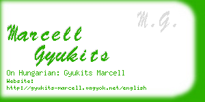 marcell gyukits business card